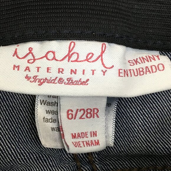 Isabel Maternity Light and Medium Wash Jeans Bundle of 2 Size 6/28 Regular - Picture 7 of 13